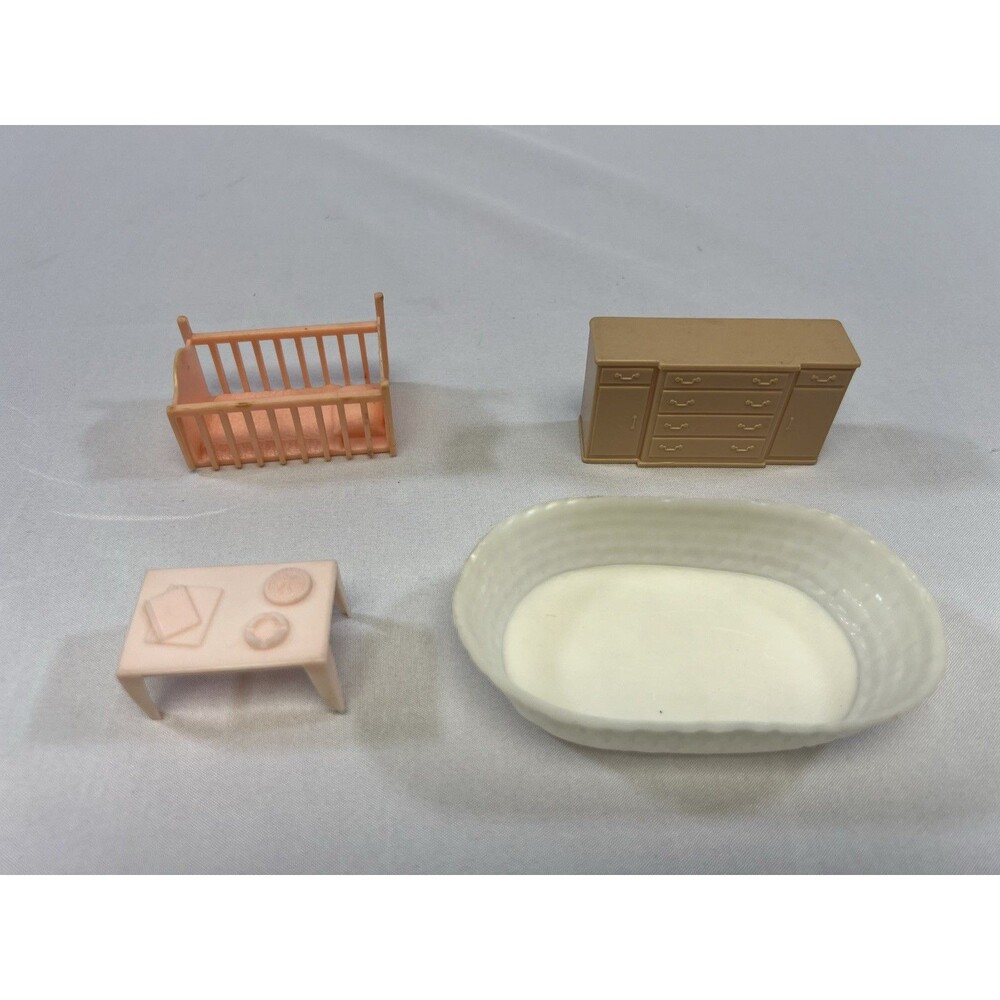Vintage Miniature Dollhouse Furniture Lot